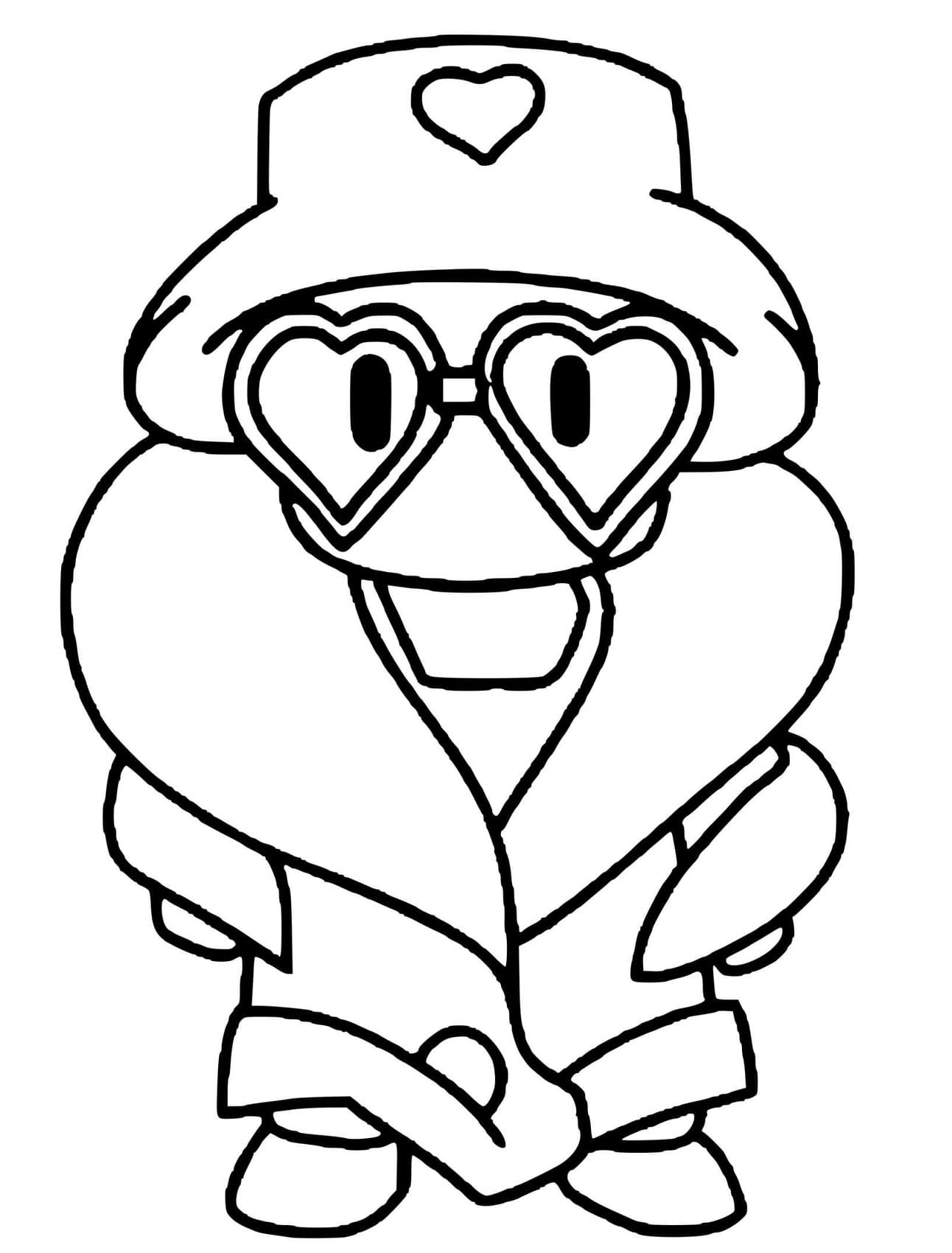 Love de Stumble Guys coloring page