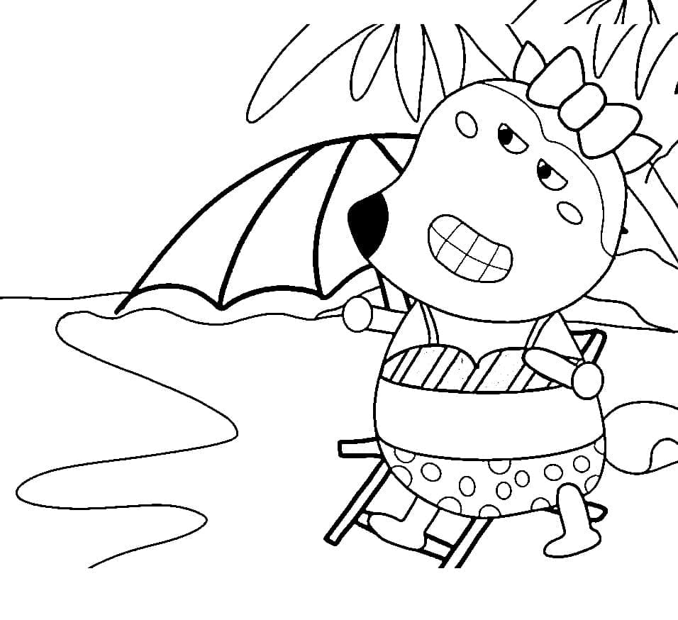 Lucy Wolfoo coloring page
