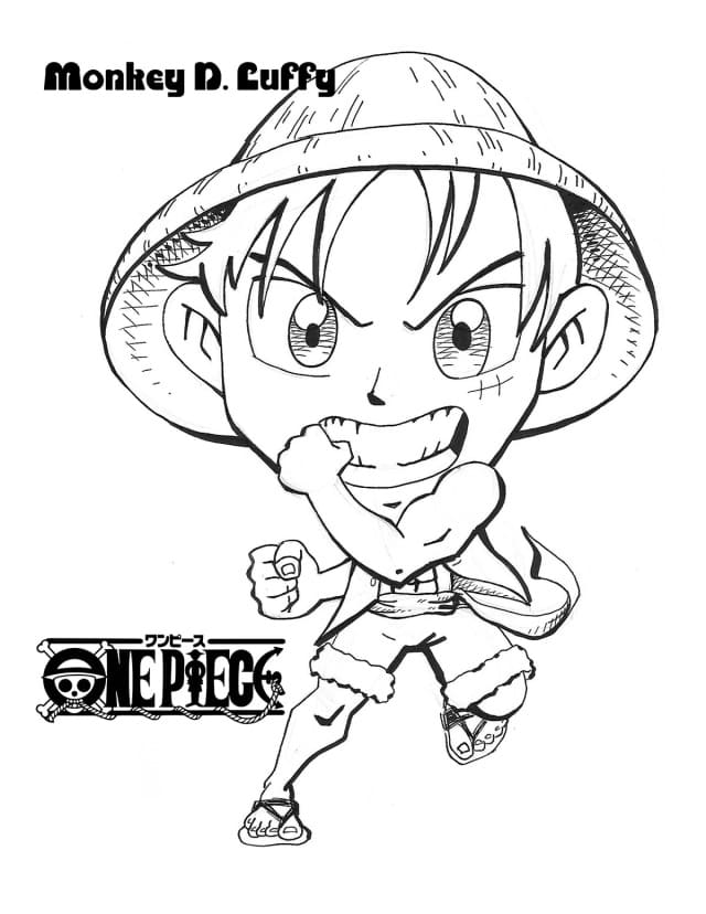 Coloriage Luffy 1