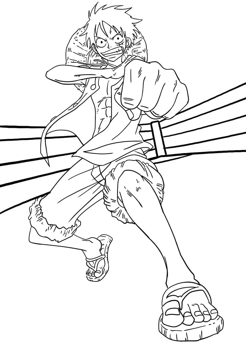 Coloriage Luffy 2