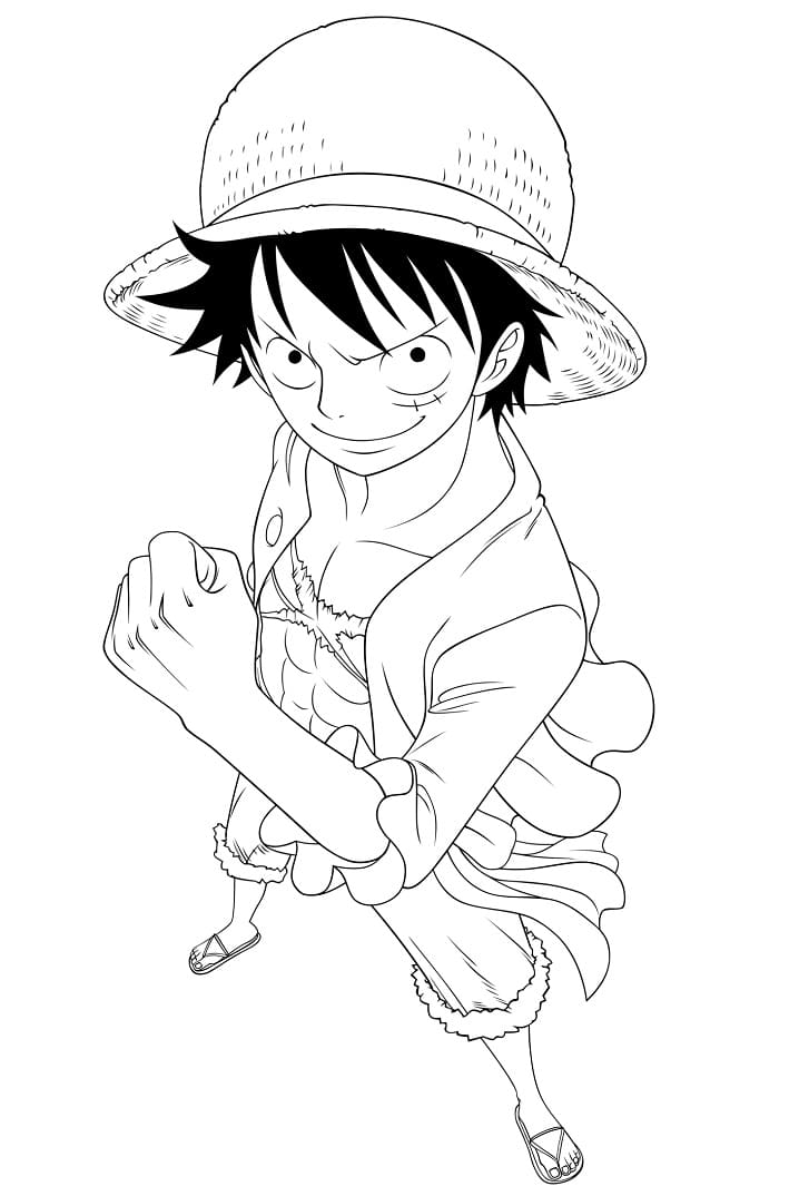 Luffy Pour les Enfants coloring page