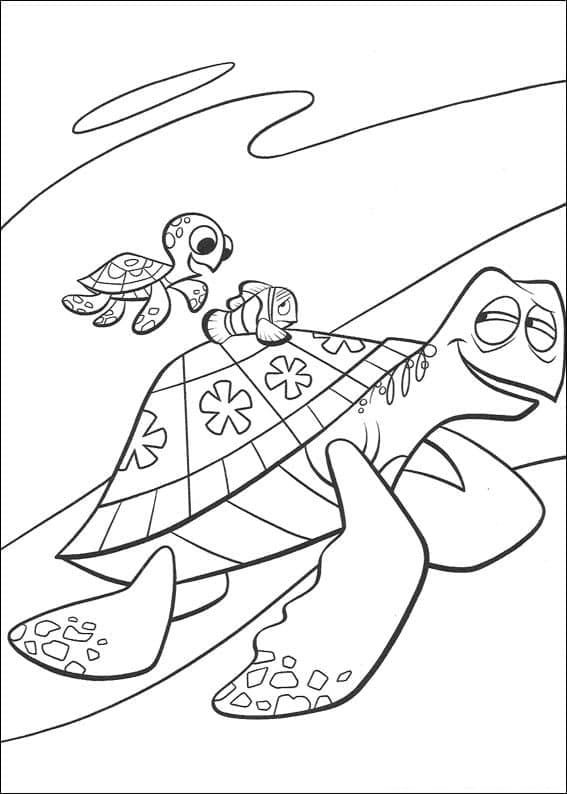 Marin avec Tortues coloring page