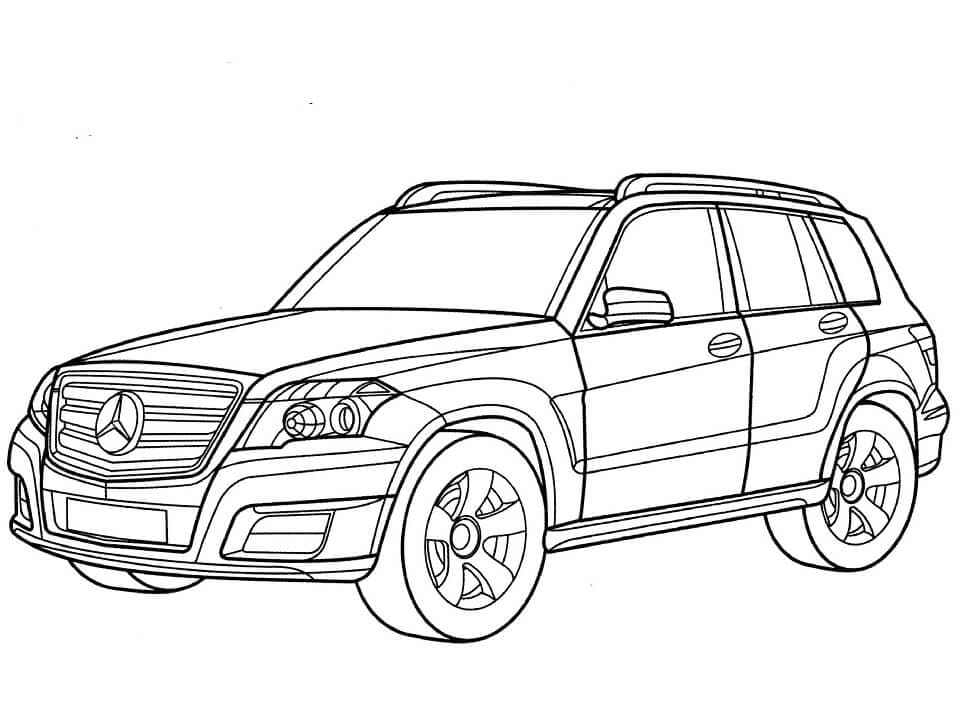 Mercedes-Benz Classe GLK coloring page