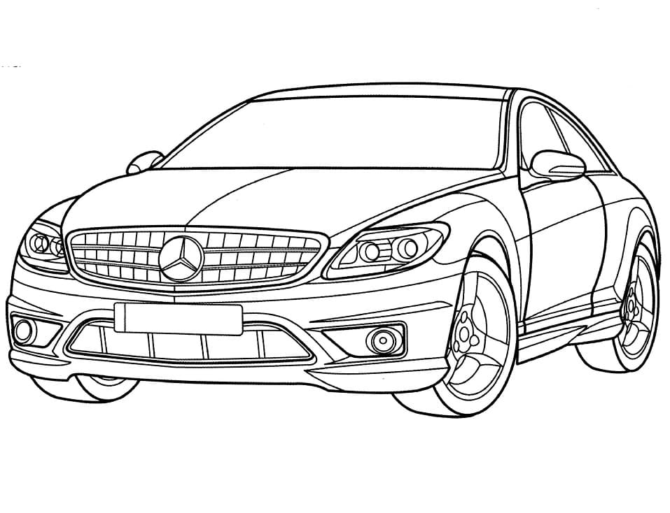 Mercedes Classe CL coloring page
