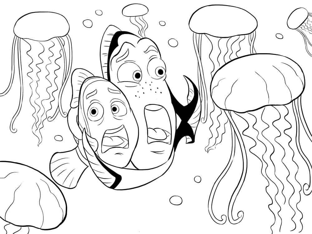 Nemo 3 coloring page