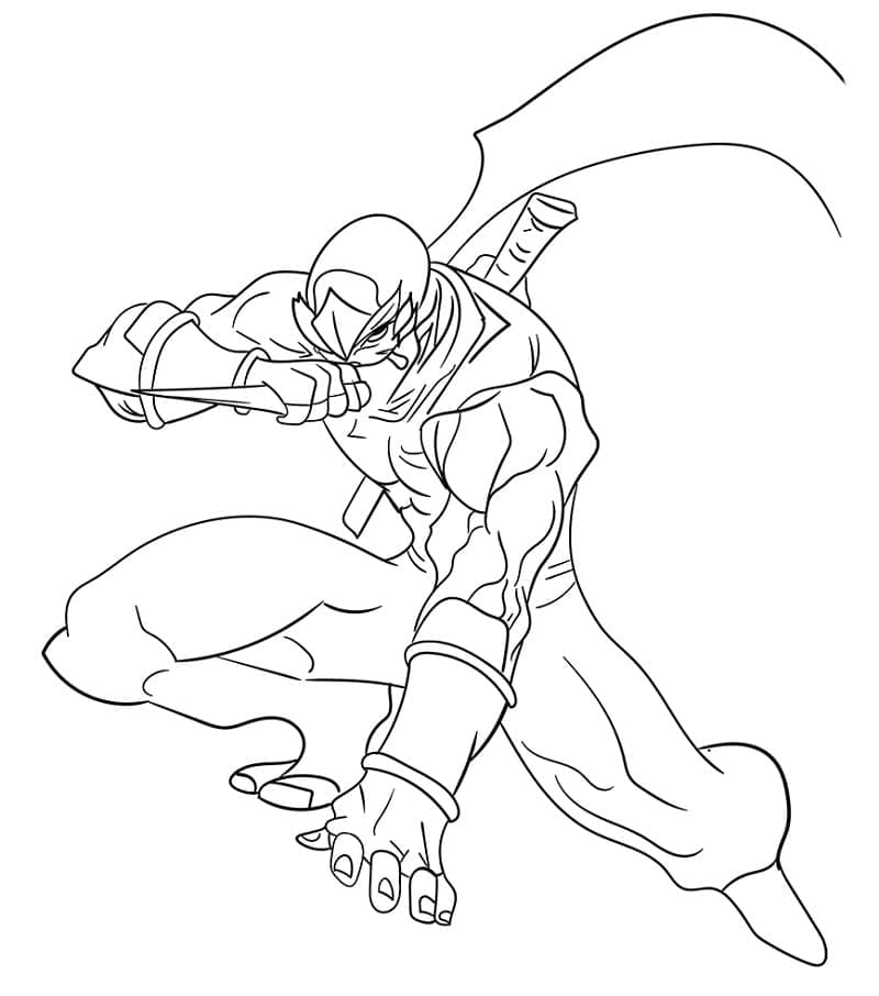 Ninja Génial coloring page