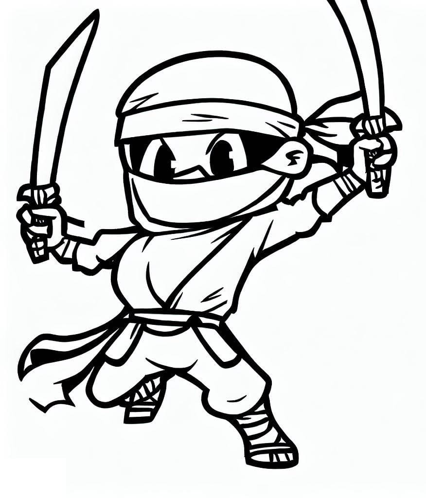 Ninja Gratuit Pour les Enfants coloring page