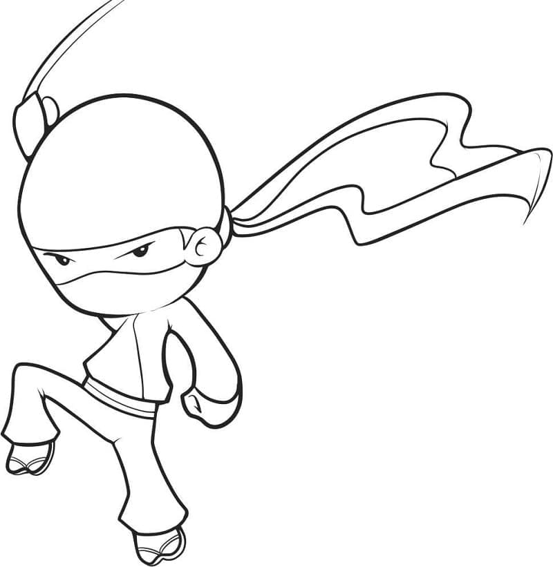 Ninja Mignon coloring page