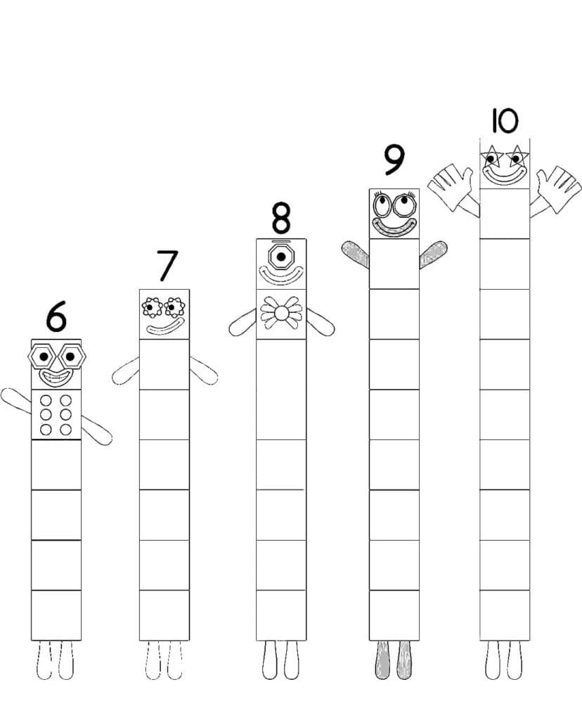 Numberblocks Gratuit Pour les Enfants coloring page