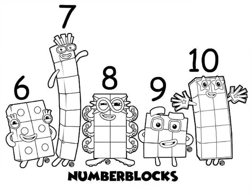 Coloriage Numberblocks Pour Enfants