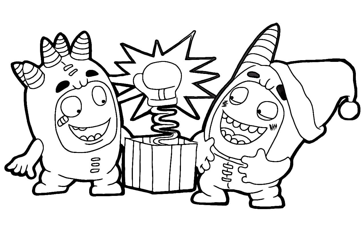 Oddbods 3 coloring page