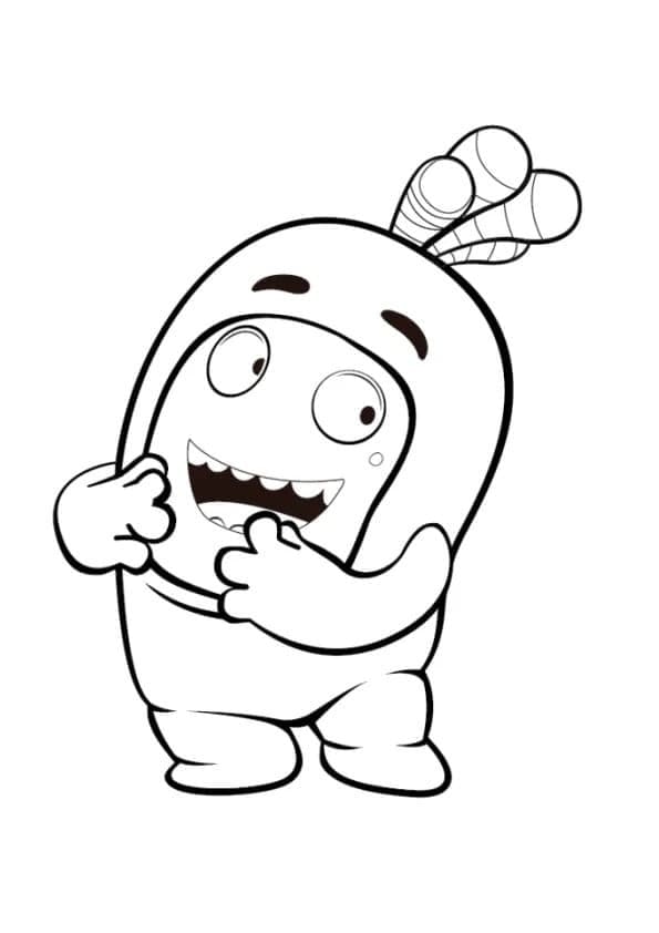 Oddbods Bubbles coloring page