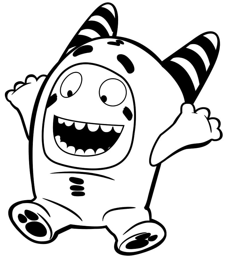 Oddbods Pogo coloring page