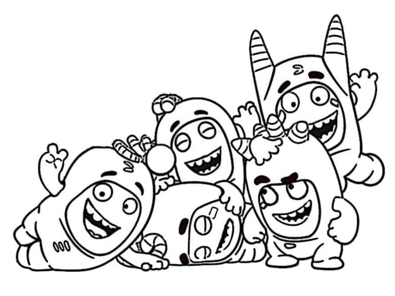 Oddbods Pour Enfants coloring page