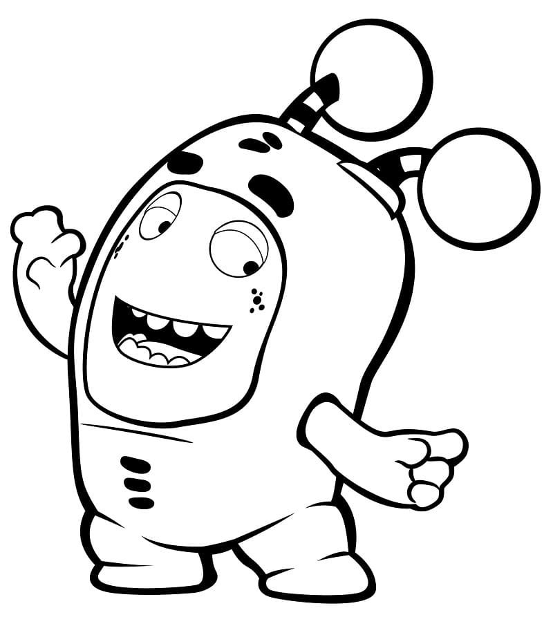 Coloriage Oddbods Slick