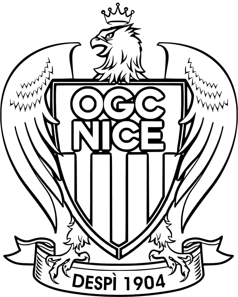 Coloriage OGC Nice - Olympique Gymnaste Club Nice