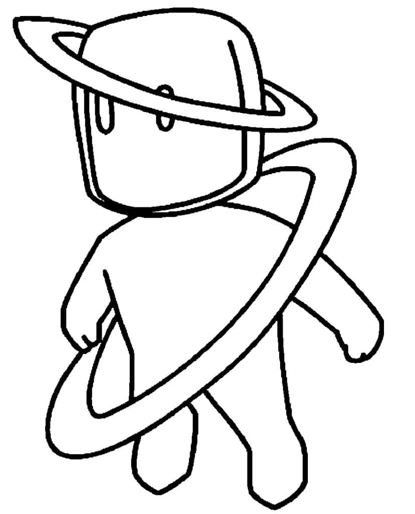 Orbit de Stumble Guys coloring page