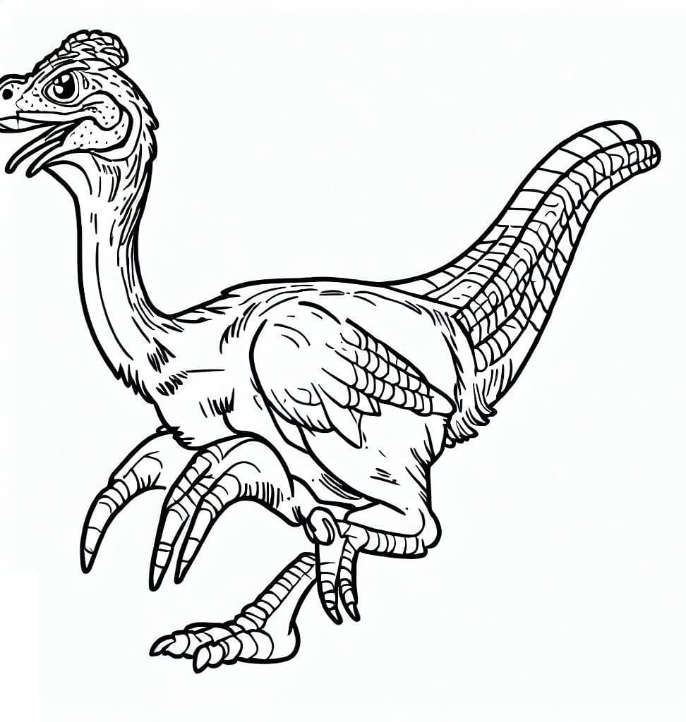 Coloriage Oviraptor Gratuit