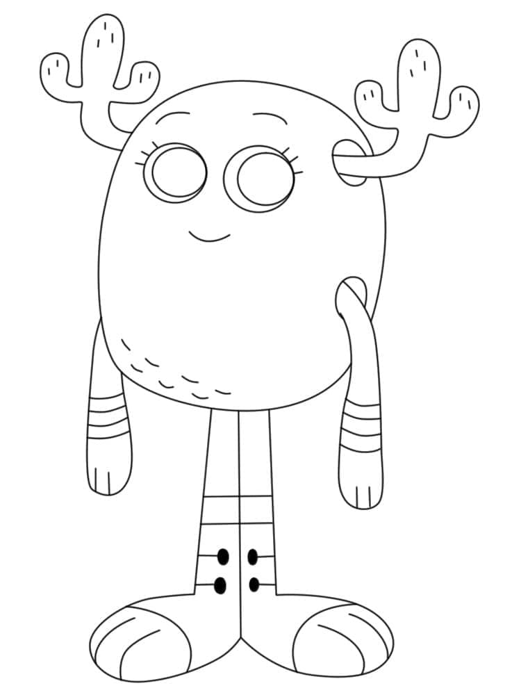 Penny de Gumball coloring page