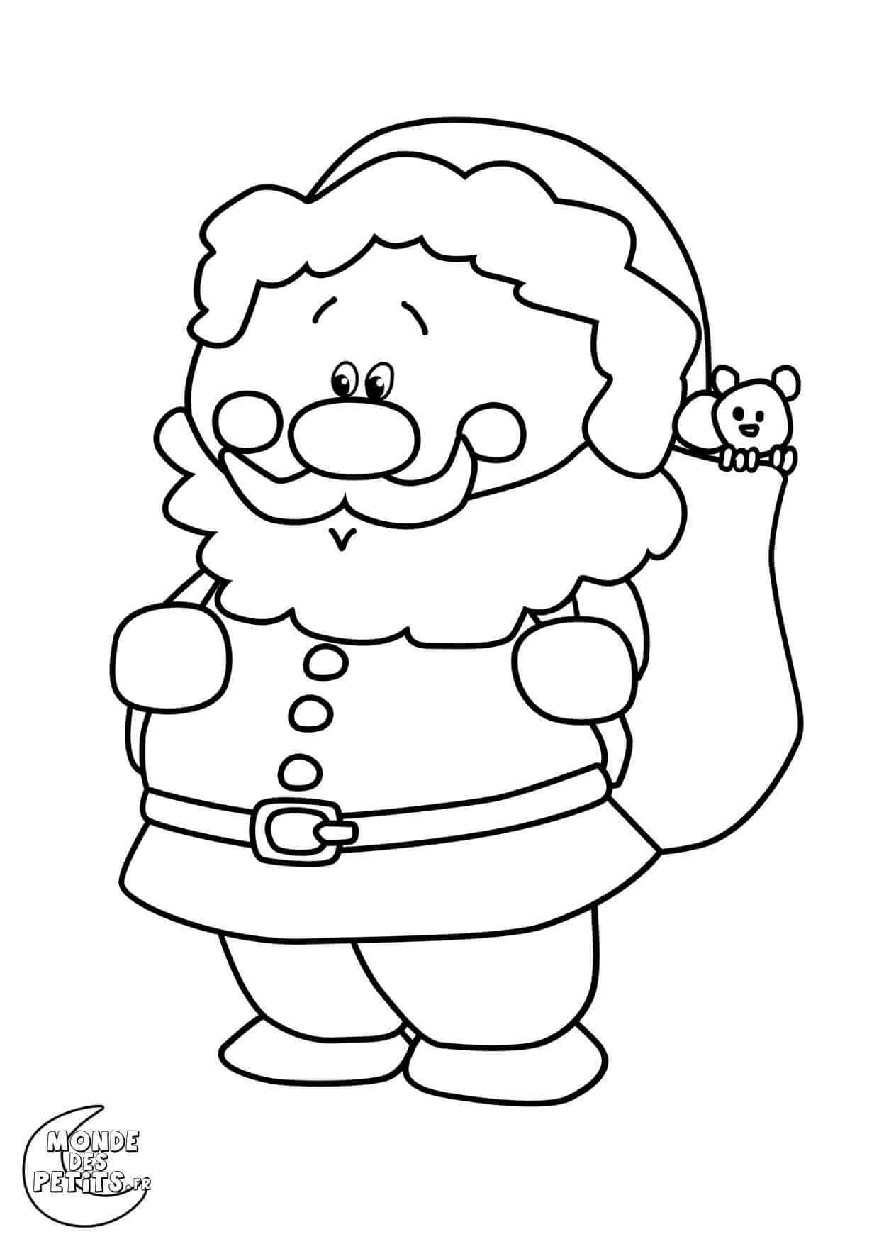 Père Noël Titounis coloring page