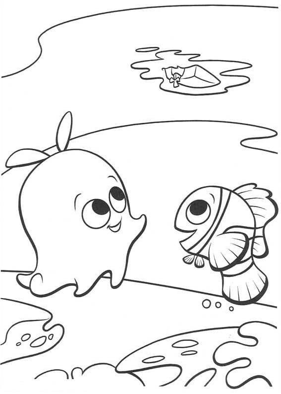 Perle et Nemo coloring page