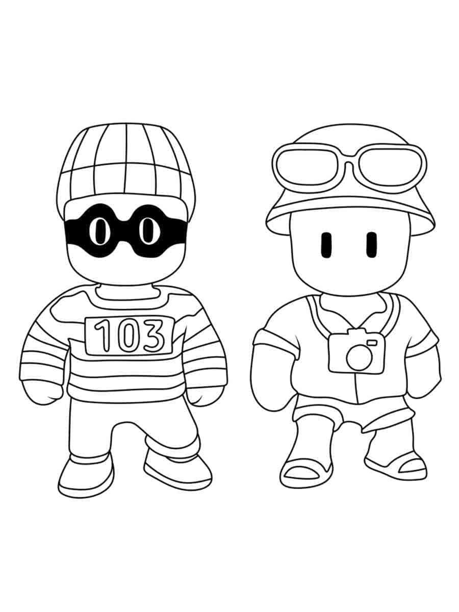 Personnages Stumble Guys coloring page