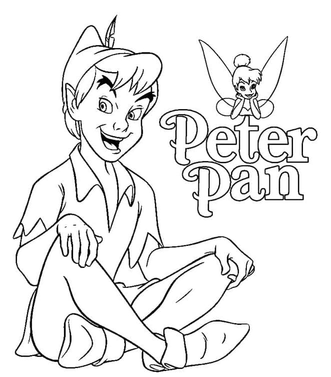 Coloriage Peter Pan Pour les Enfants