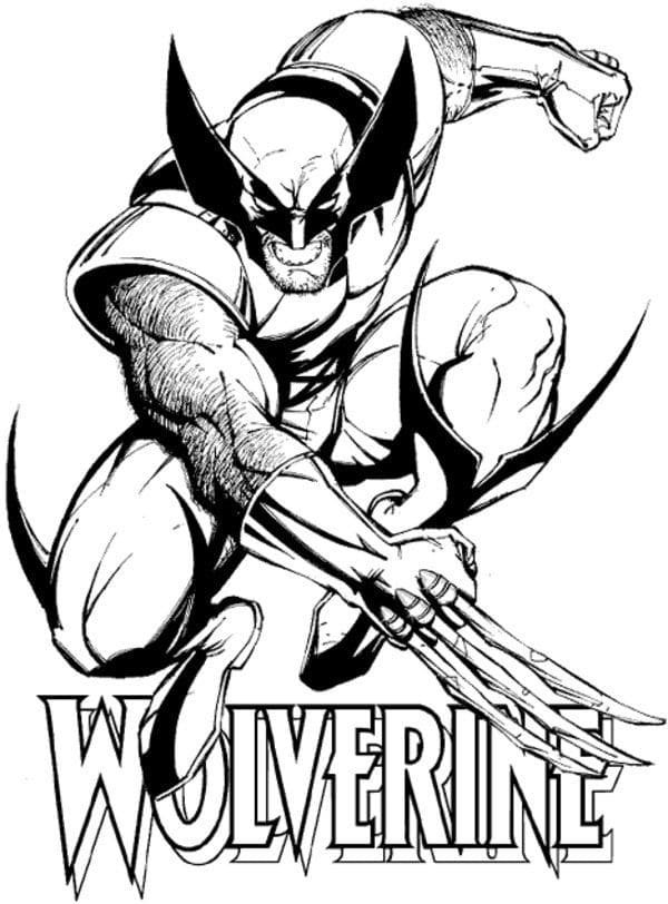 Photo de Wolverine coloring page