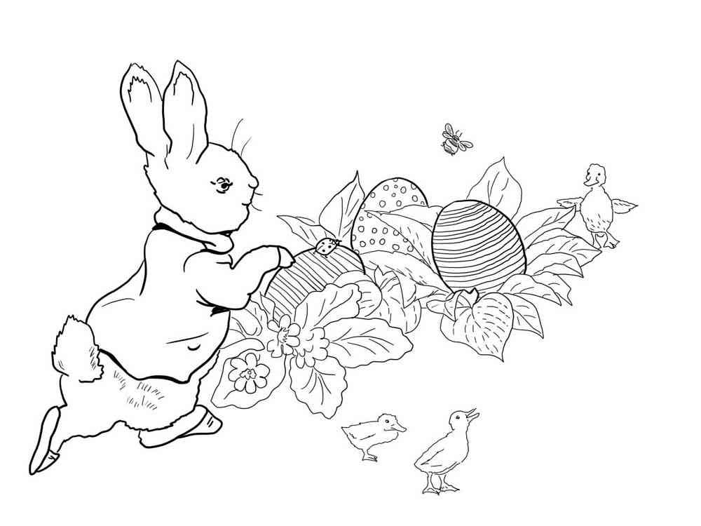 Coloriage Pierre Lapin 2