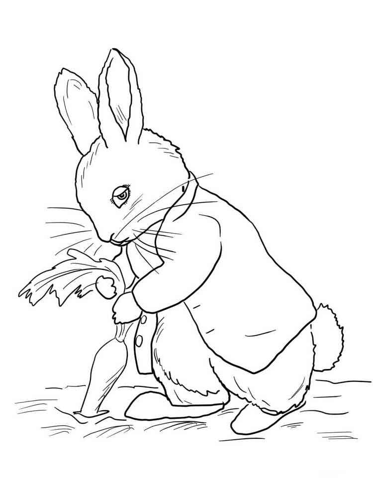 Coloriage Pierre Lapin 4