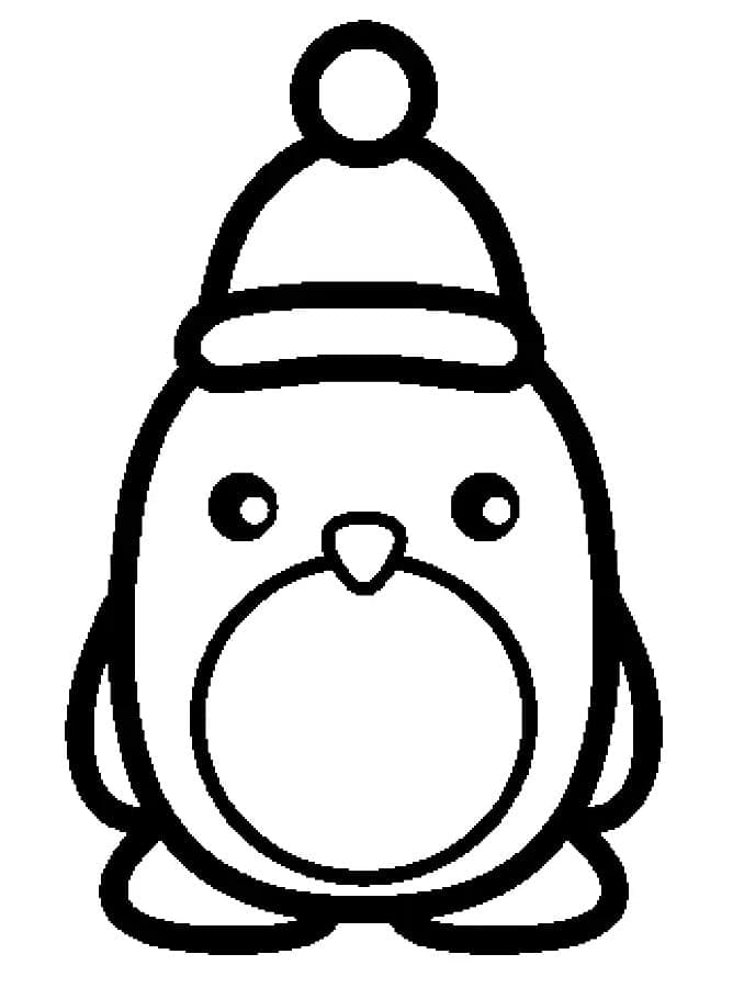 Coloriage Pingouin Simple