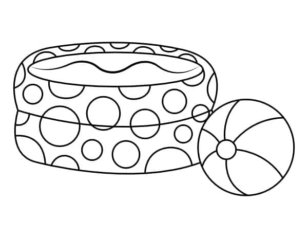 Piscine Gonflable coloring page