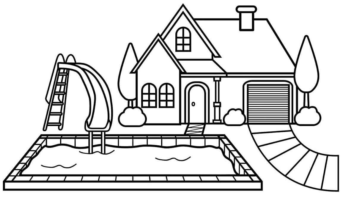 Piscine Pour les Enfants coloring page