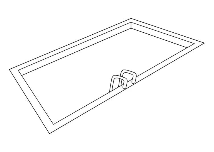 Piscine Simple coloring page