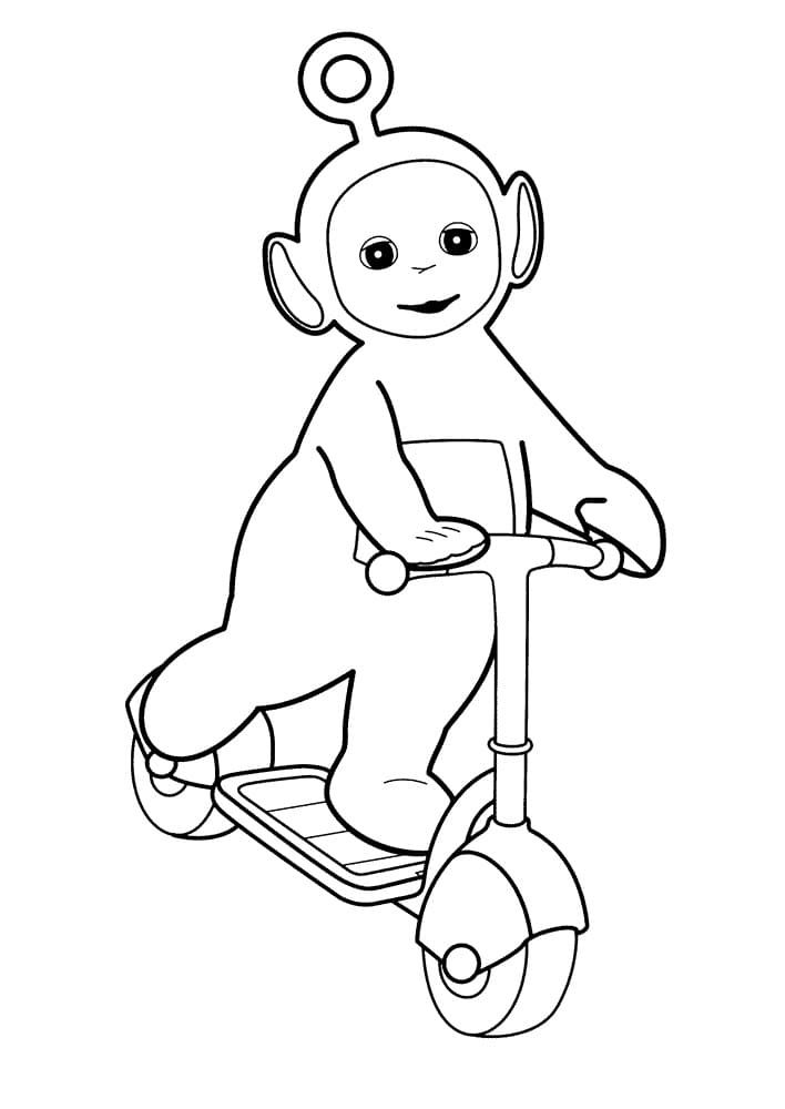 Po Souriant coloring page