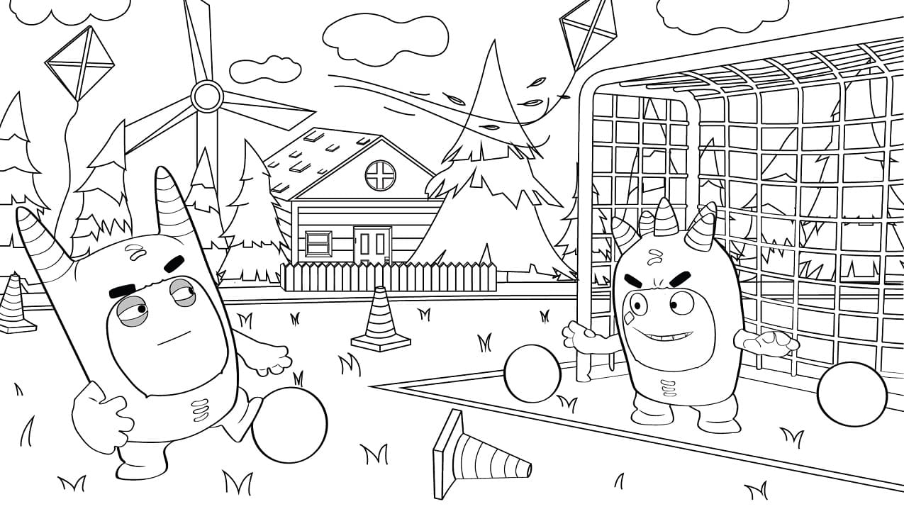 Pogo et Fuse coloring page