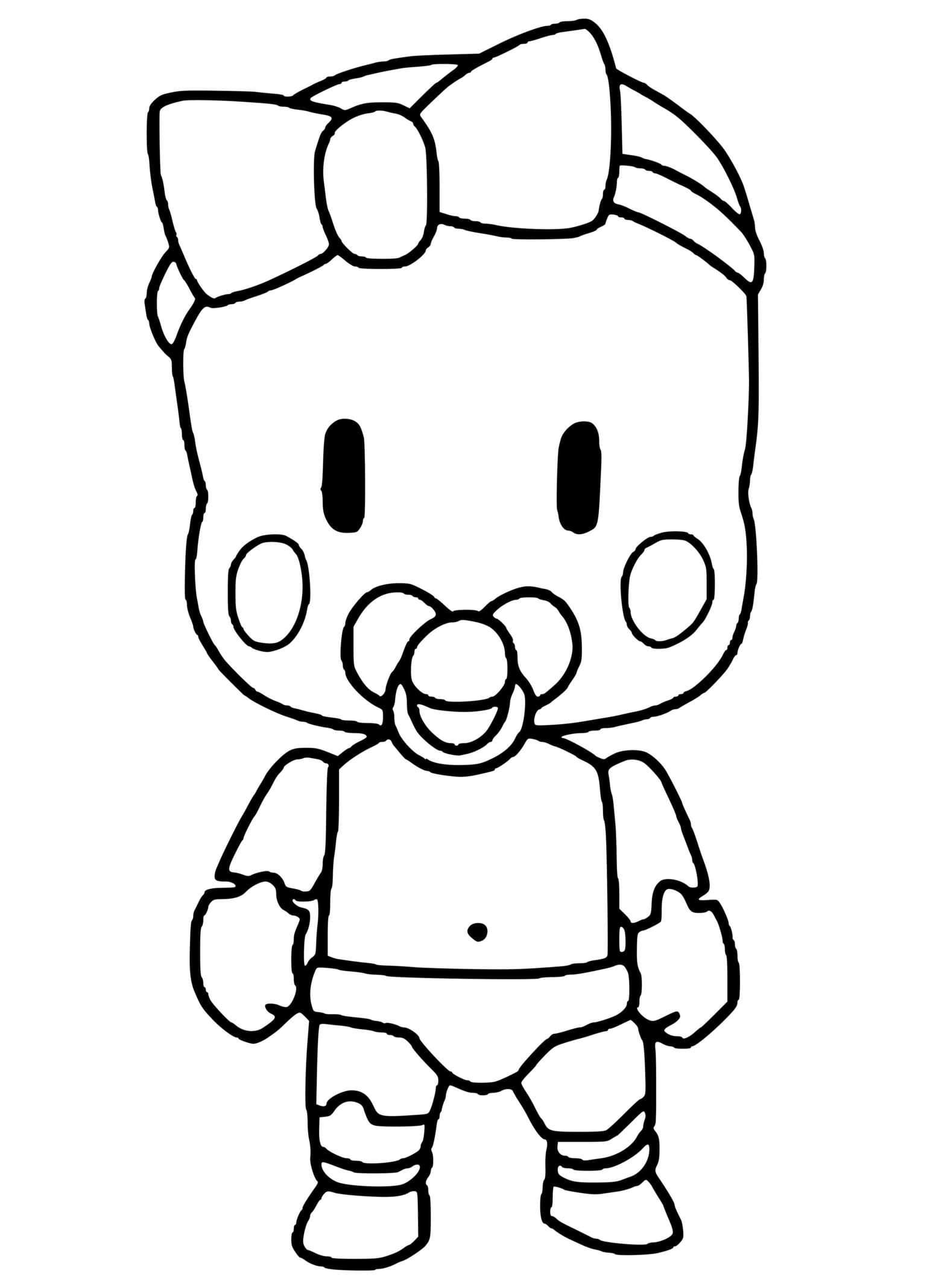 Poupée de Stumble Guys coloring page