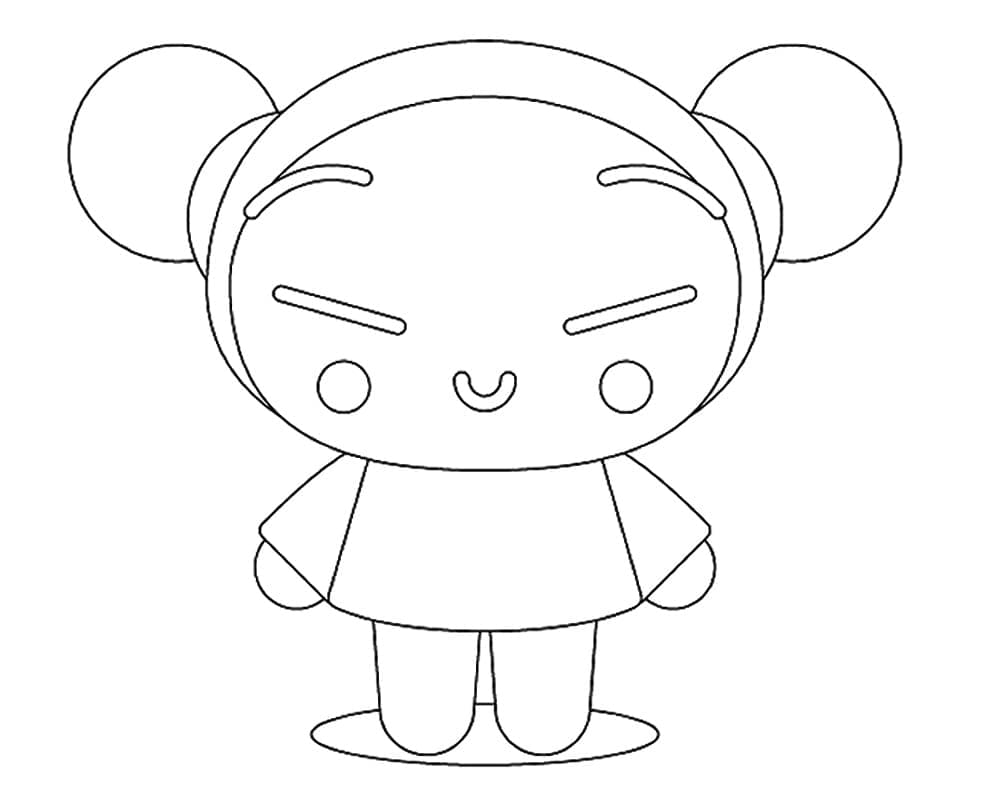 Pucca est Mignonne coloring page