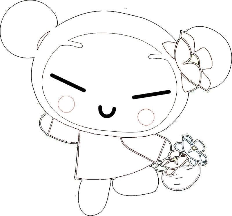 Pucca Mignonne coloring page