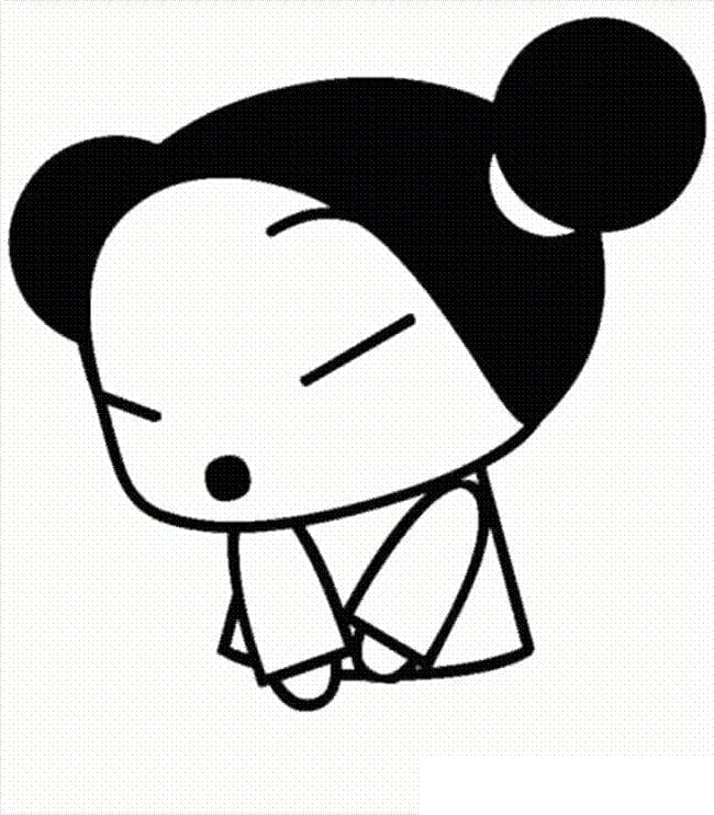 Coloriage Pucca Surprise