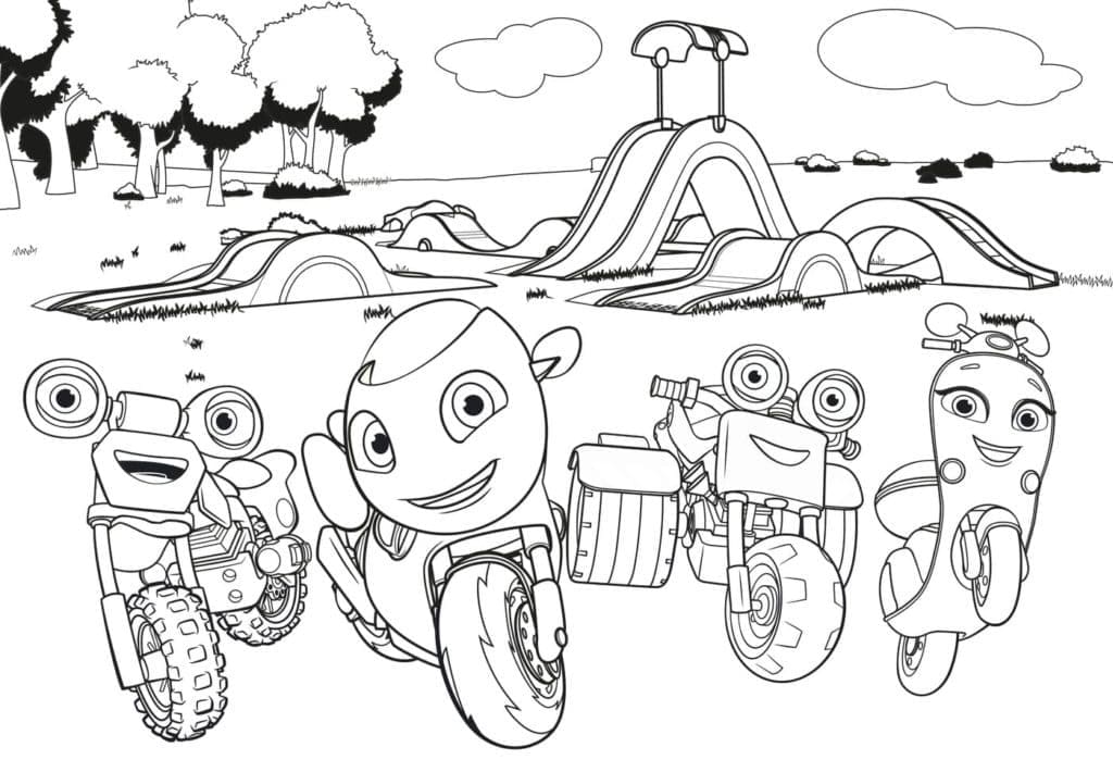 Ricky Zoom et Ses Amis coloring page