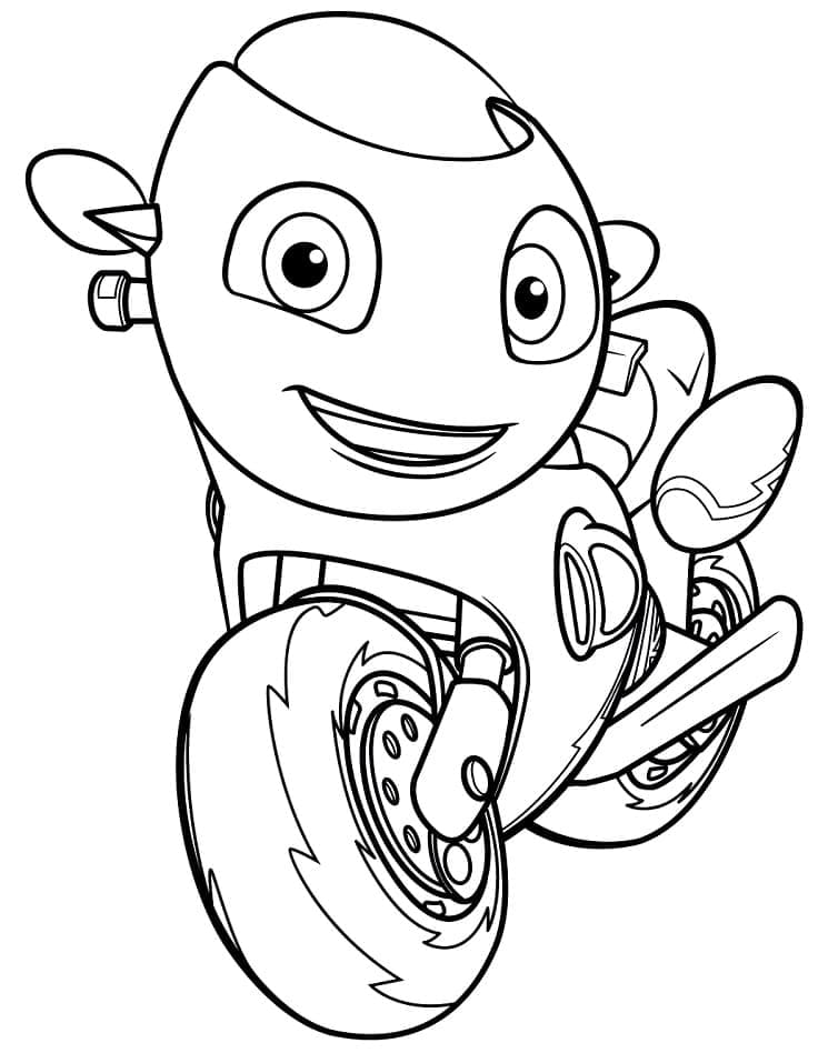 Ricky Zoom Heureux coloring page