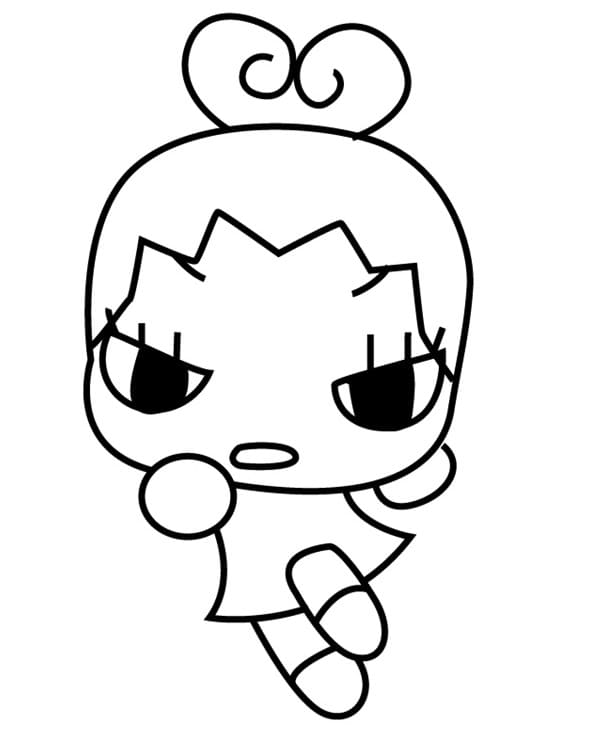 Ring Ring de Pucca coloring page