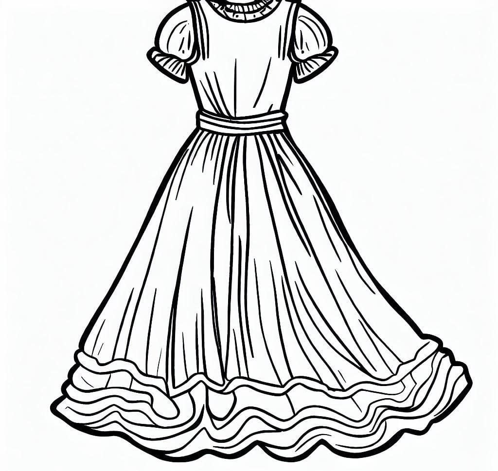 Coloriage Robes Mignonnes - télécharger et imprimer gratuit sur ...