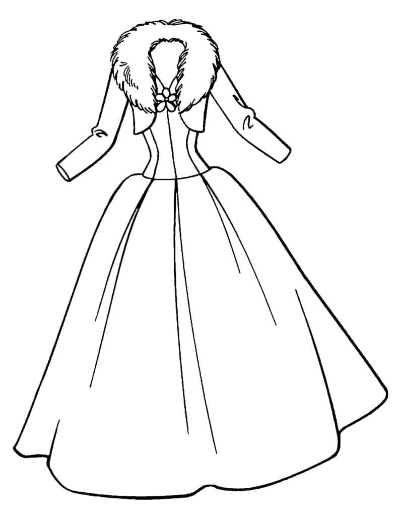 Robe d’hiver coloring page