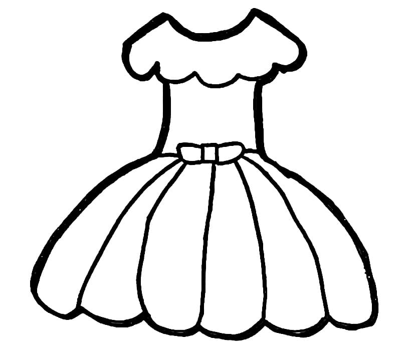Robe Pour Petite Fille coloring page