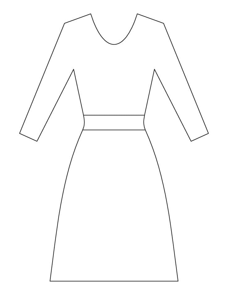 Robe Simple coloring page