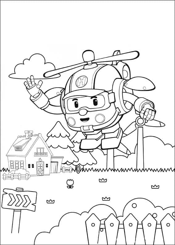 Robocar Poli Pour les Enfants coloring page