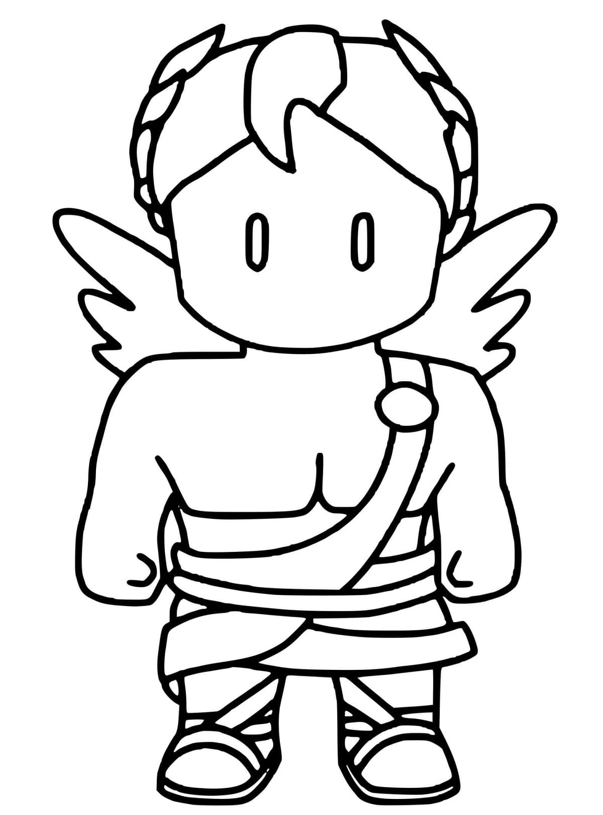 Ruby Cupid de Stumble Guys coloring page