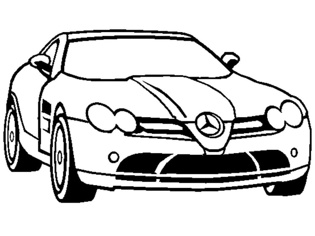 Superbe Voiture Mercedes coloring page